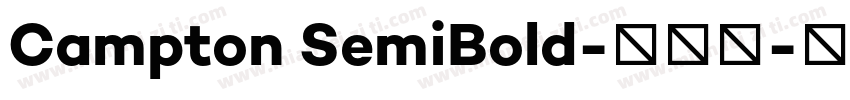 Campton SemiBold-字体下字体转换